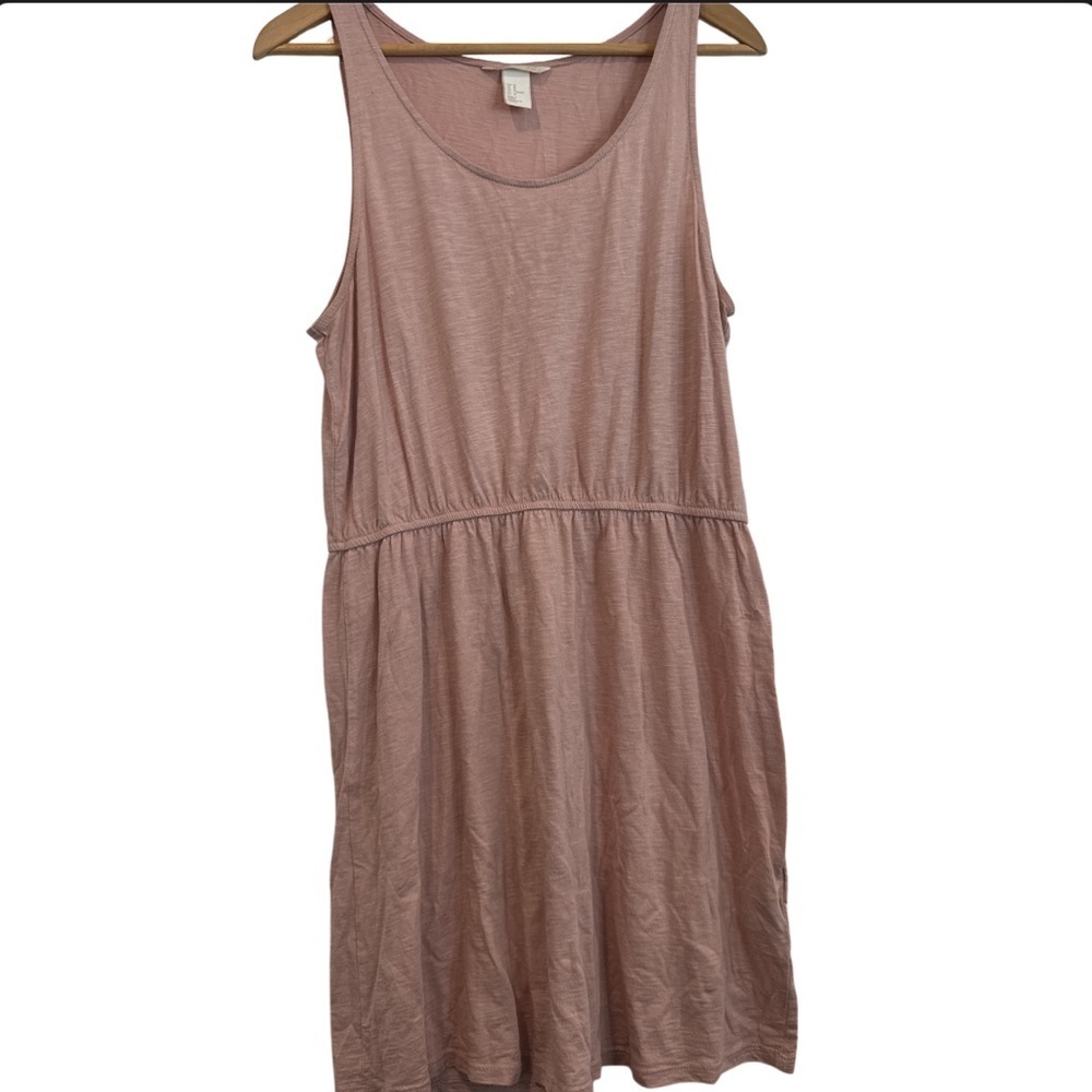 H&M Blush Pink Sleeveless Jersey Dress Size Medium